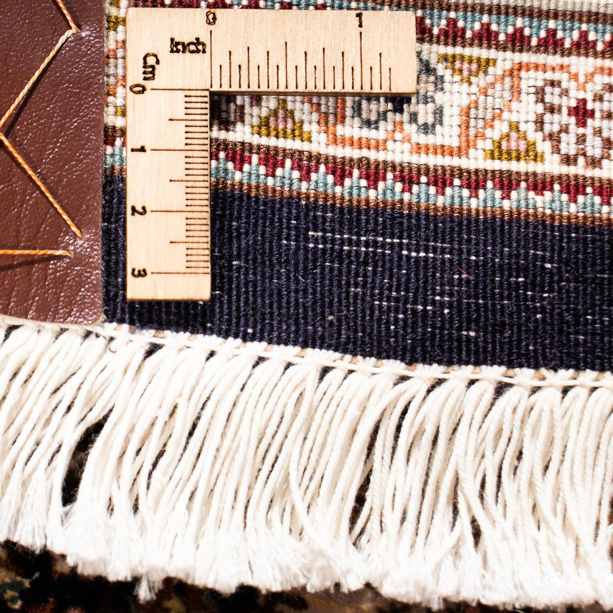 Tapis de couloir Tapis persan - Tabriz - 248 x 81 cm - bleu foncé