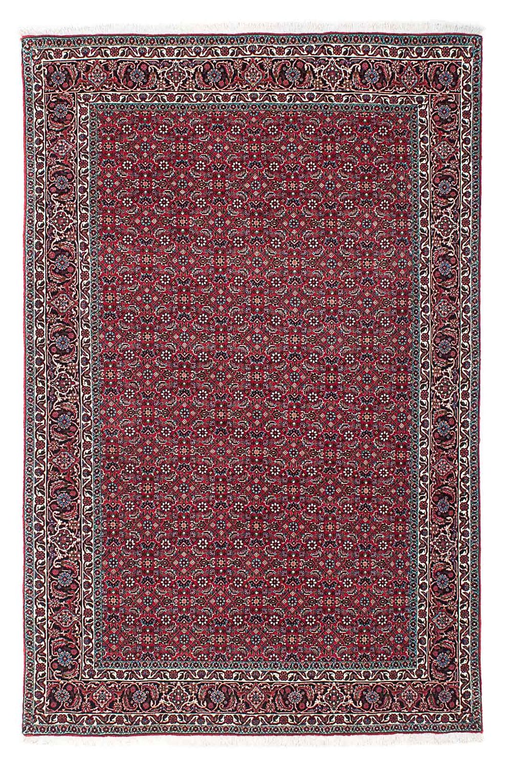 Tapis persan - Bidjar - 209 x 132 cm - rouge