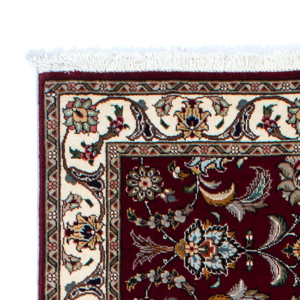 Tapis de couloir Tapis persan - Tabriz - Royal - 197 x 87 cm - rouge foncé