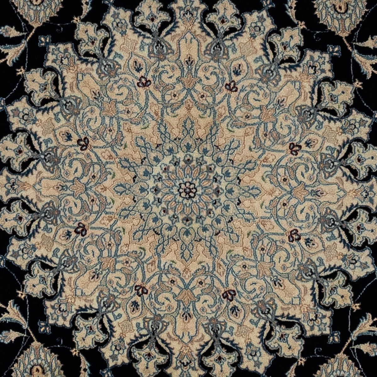 Tapis persan - Nain - Royal - 344 x 250 cm - noir