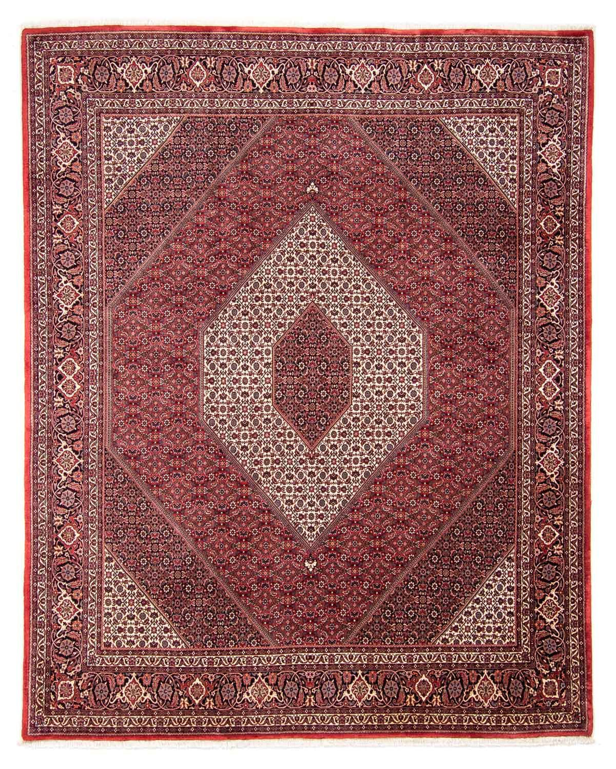 Tapis persan - Bidjar - 314 x 253 cm - rouge foncé