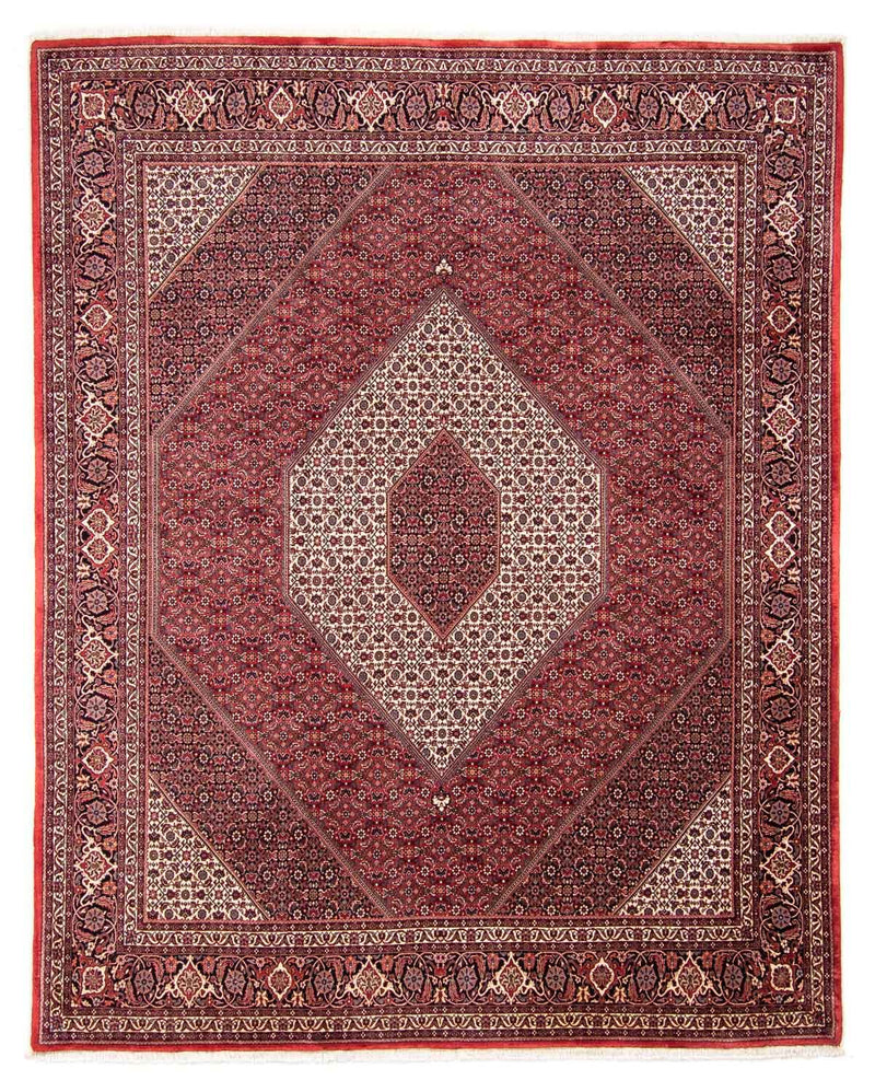 Tapis persan - Bidjar - 314 x 253 cm - rouge foncé