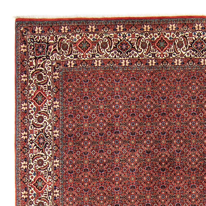 Tapis persan - Bidjar - 308 x 254 cm - rouge foncé
