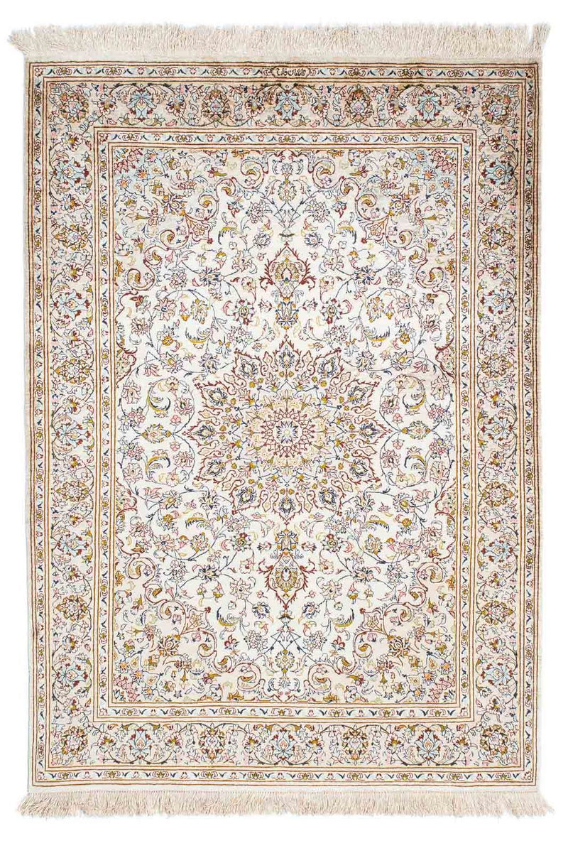 Tapis persan - Ghom - 147 x 100 cm - beige