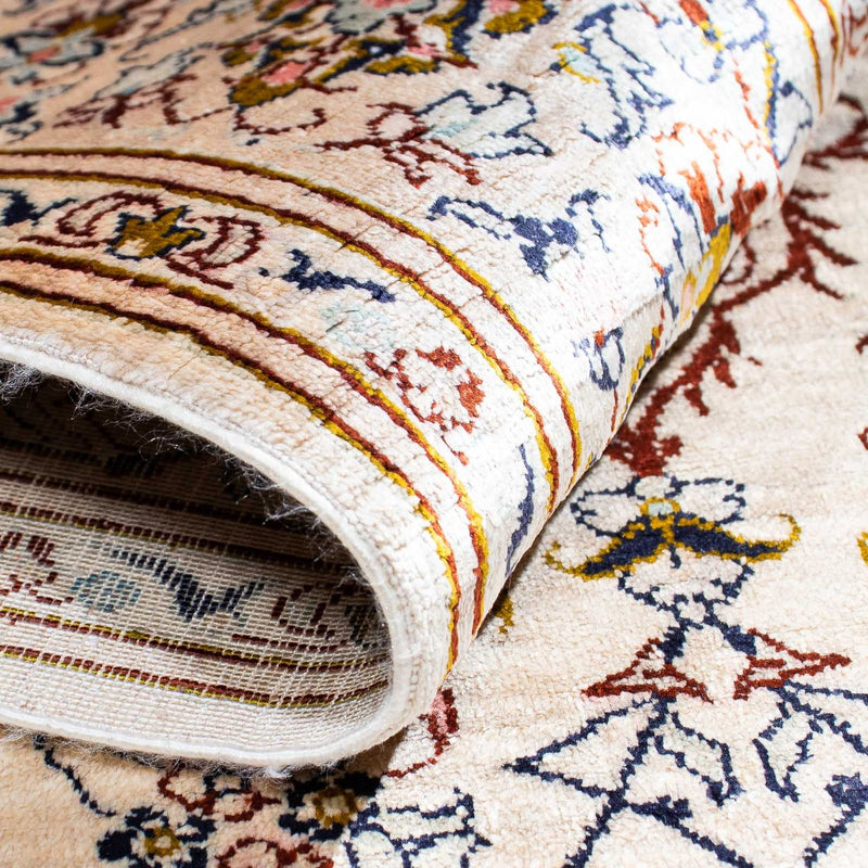 Tapis persan - Ghom - 147 x 100 cm - beige