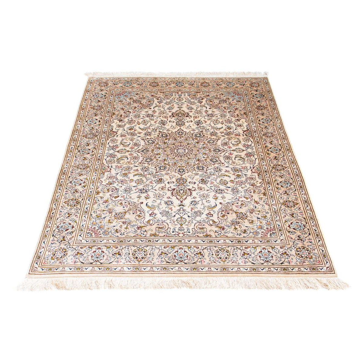 Tapis persan - Ghom - 147 x 100 cm - beige