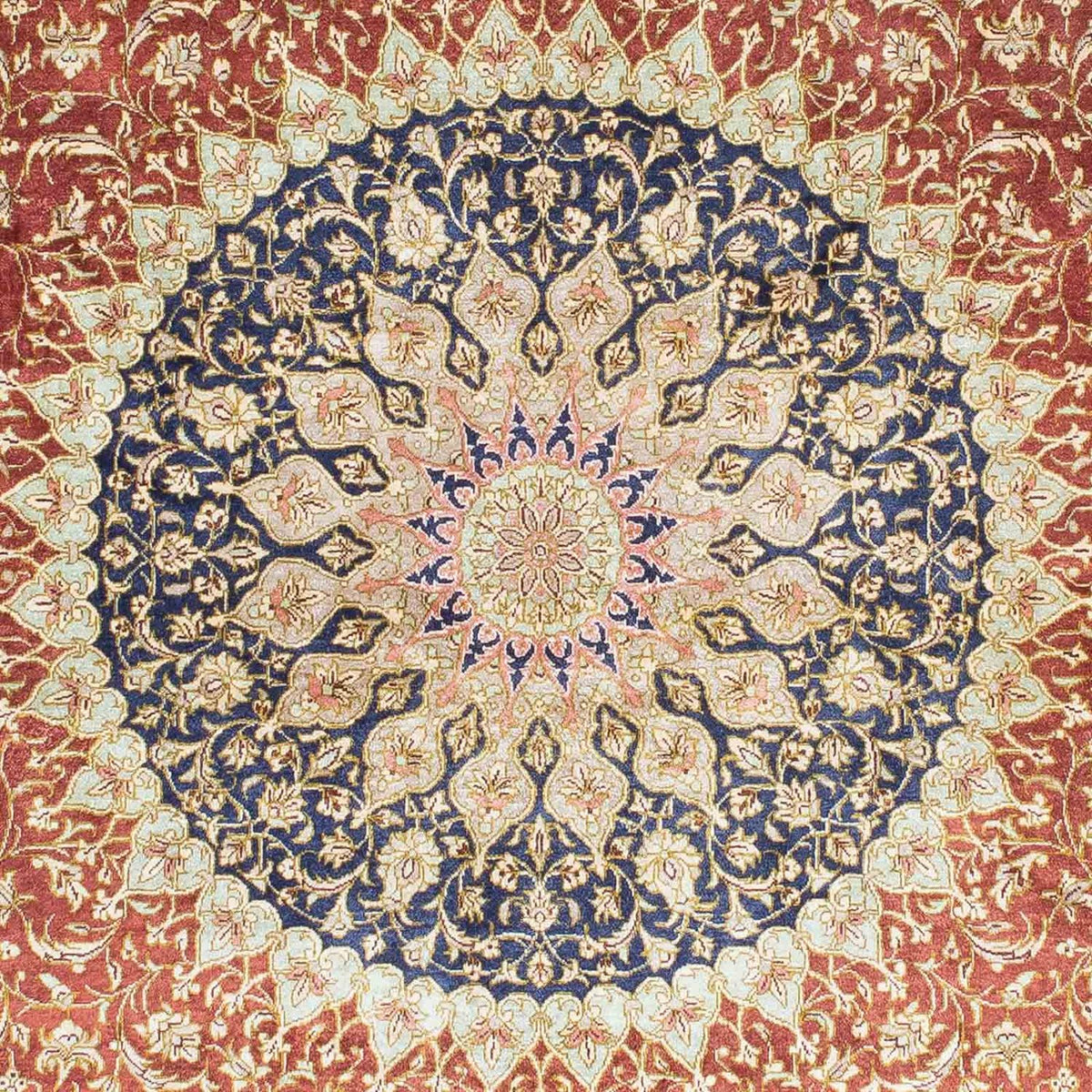 Tapis persan - Ghom - 154 x 100 cm - rouille