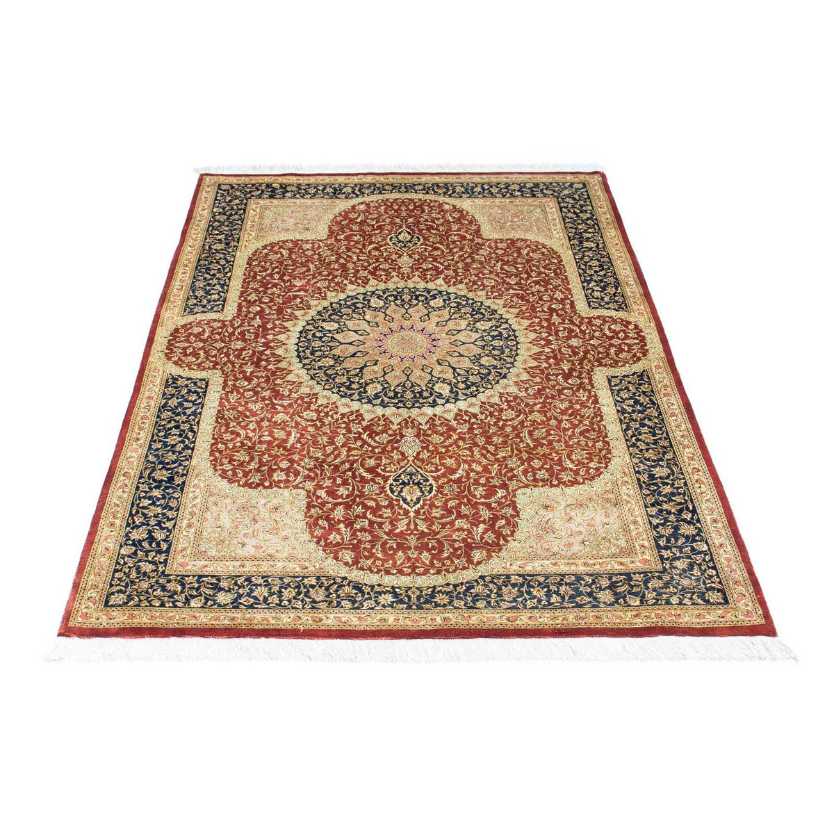 Tapis persan - Ghom - 154 x 100 cm - rouille