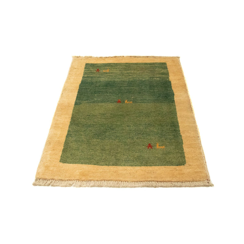Tapis Gabbeh - Persan - 125 x 87 cm - vert