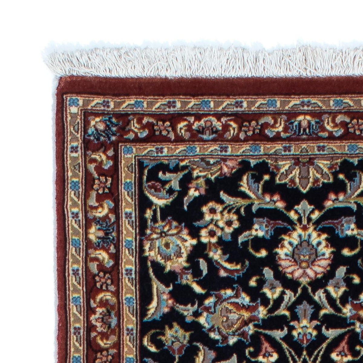 Tapis de couloir Tapis persan - Ghom - 200 x 52 cm - vert