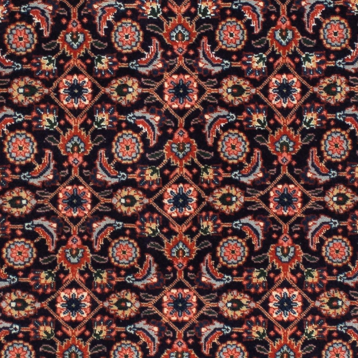 Tapis de couloir Tapis persan - Tabriz - 210 x 75 cm - bleu foncé