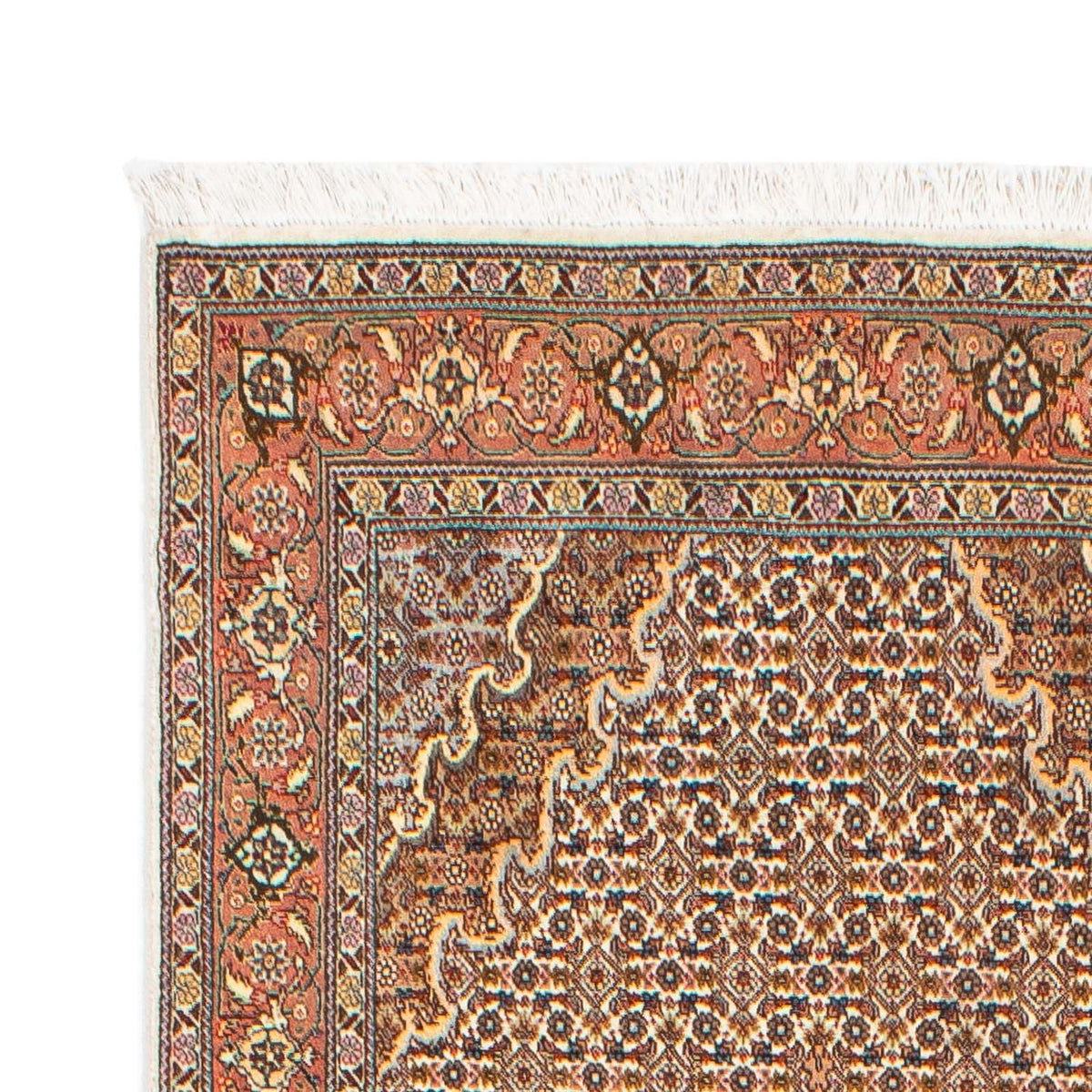 Tapis de couloir Tapis persan - Tabriz - 302 x 85 cm - marron clair