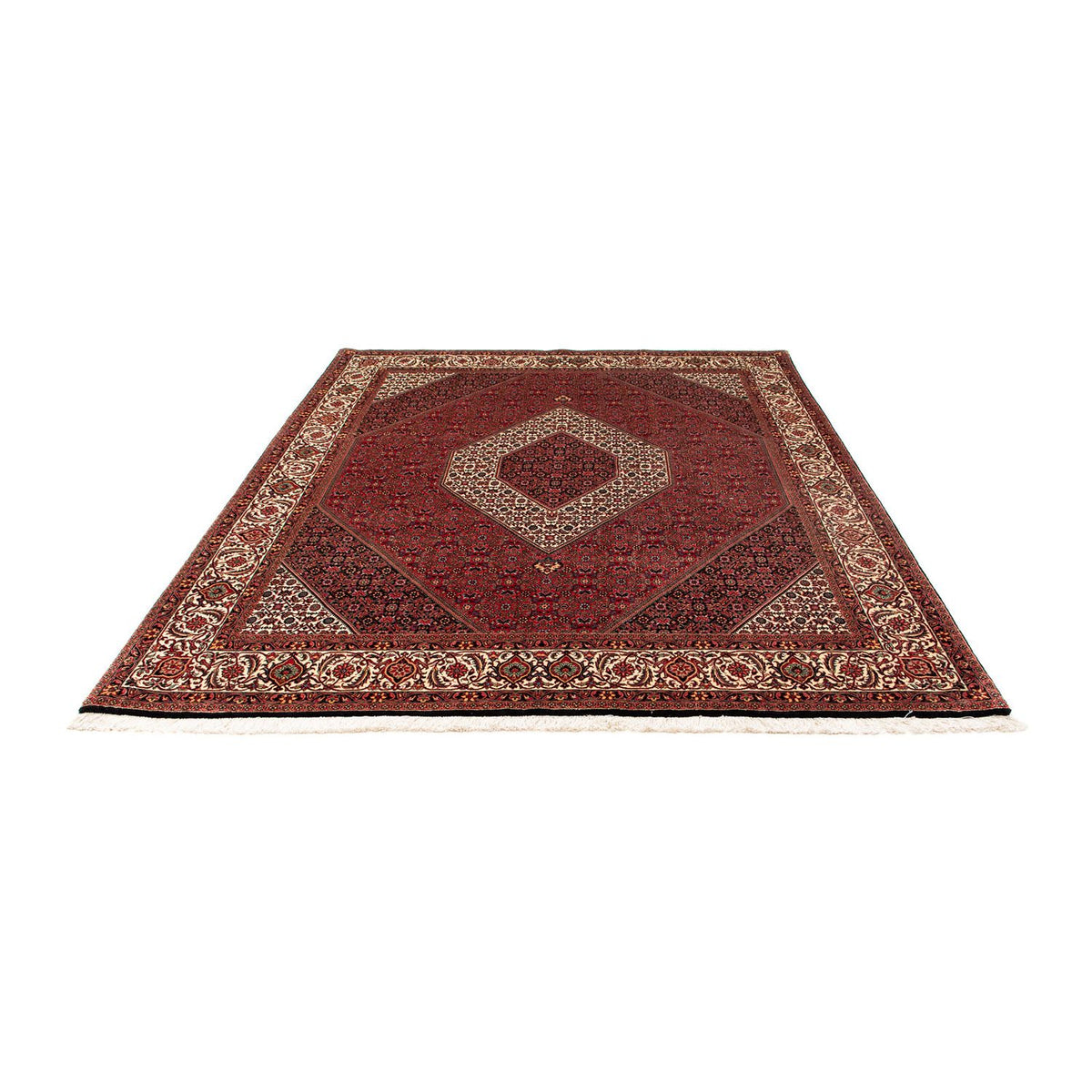 Tapis persan - Bidjar - 250 x 200 cm - rouge foncé