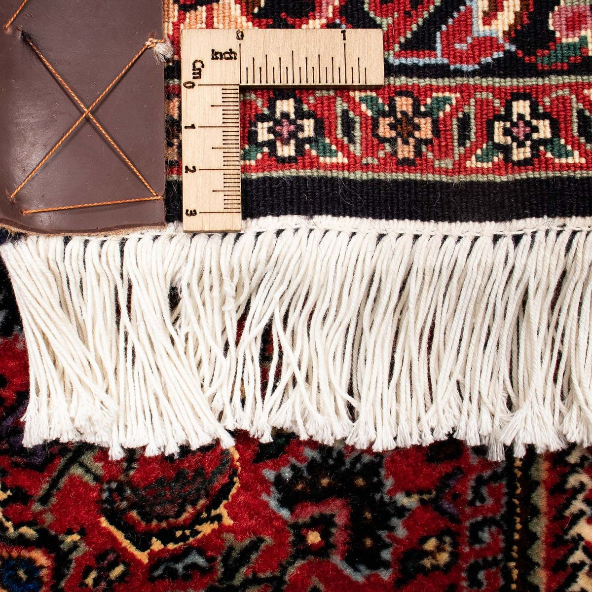 Tapis persan - Bidjar - 250 x 200 cm - rouge foncé