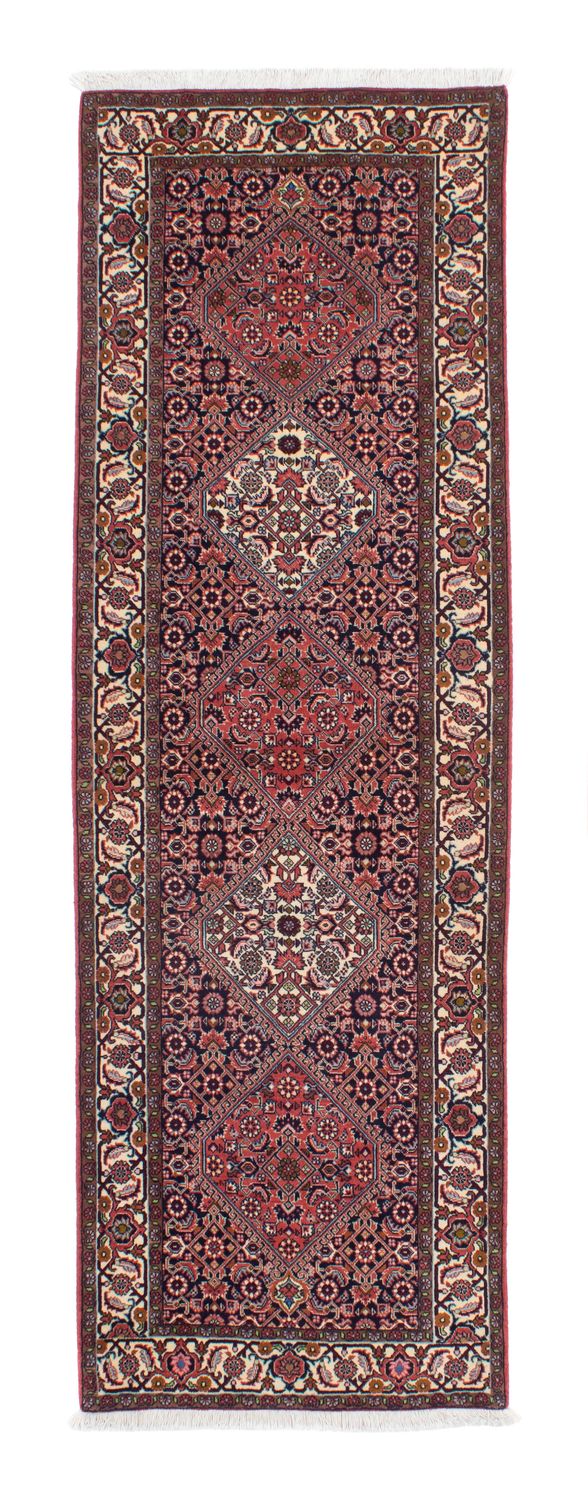 Tapis de couloir Tapis persan - Bidjar - 258 x 83 cm - rouge clair