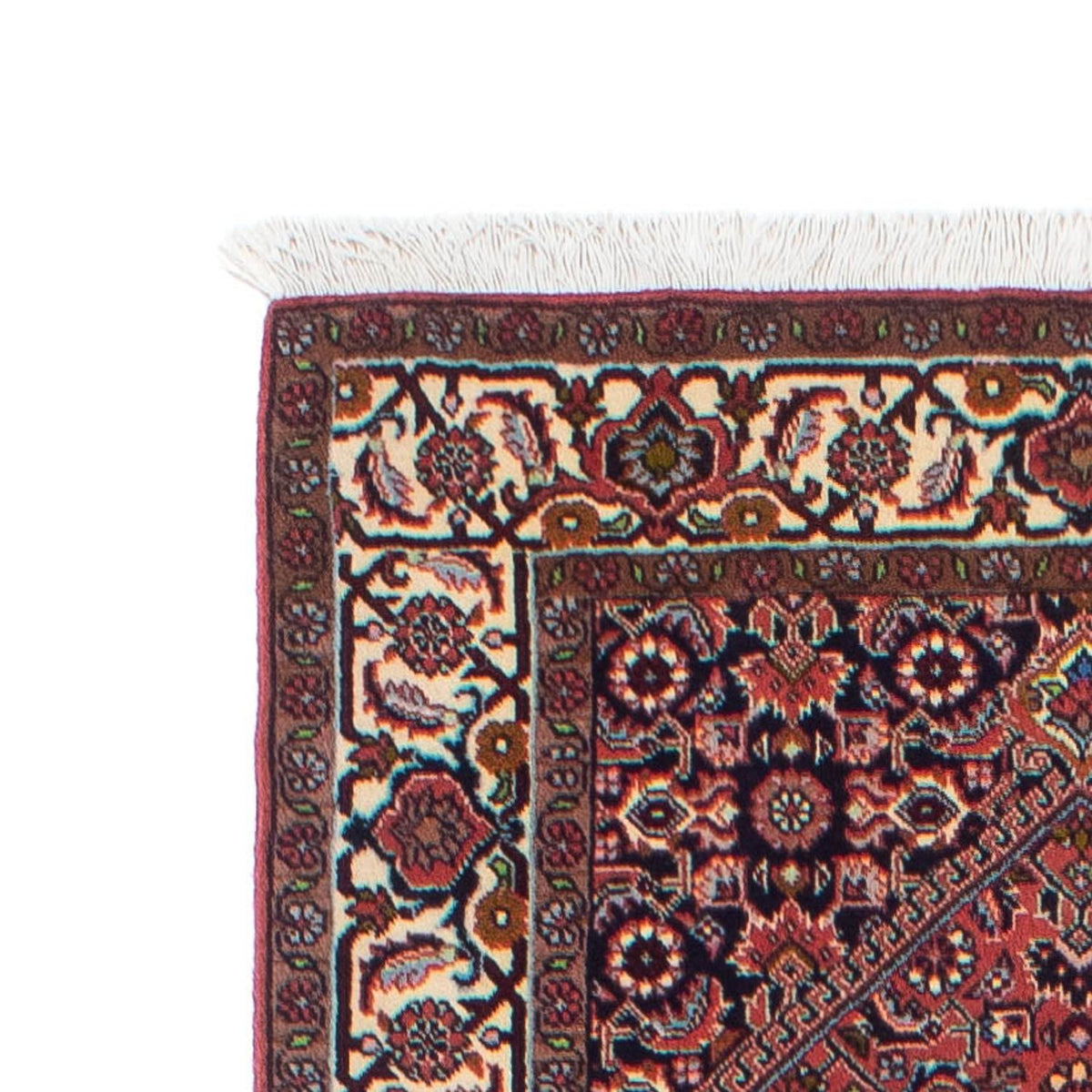 Tapis de couloir Tapis persan - Bidjar - 258 x 83 cm - rouge clair