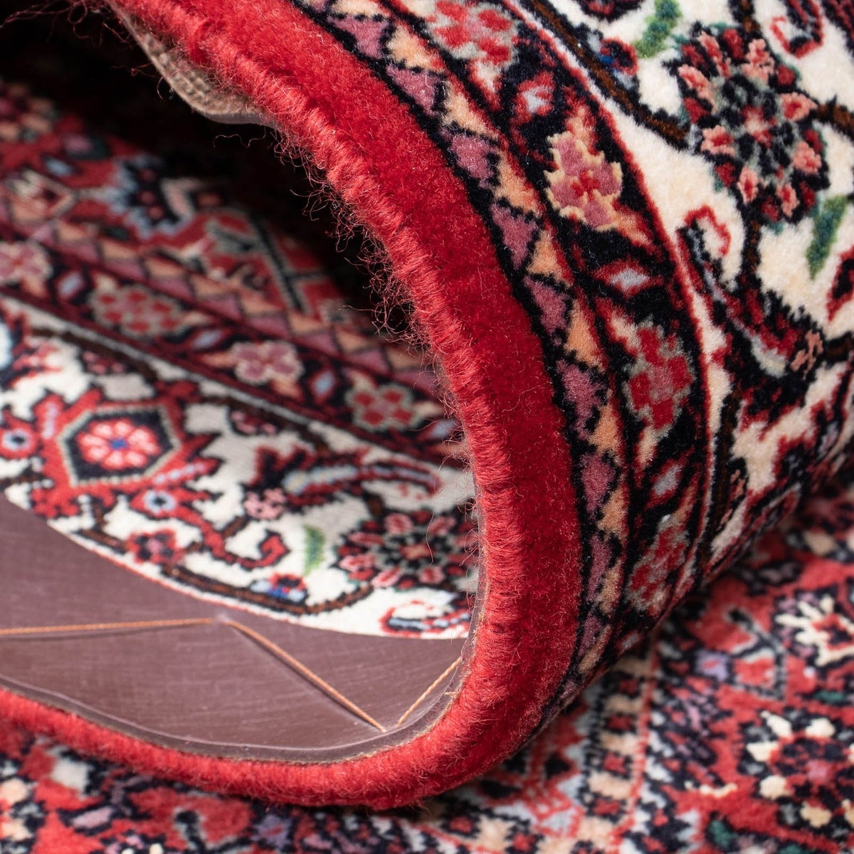 Tapis de couloir Tapis persan - Bidjar - 264 x 72 cm - rouge