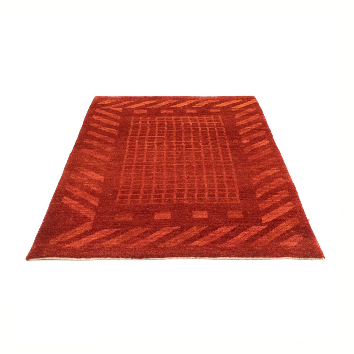 Tapis Gabbeh - Loribaft Persan - 172 x 119 cm - rouge