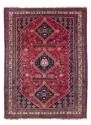 Tapis persan - Nomadic - 320 x 226 cm - rouge foncé