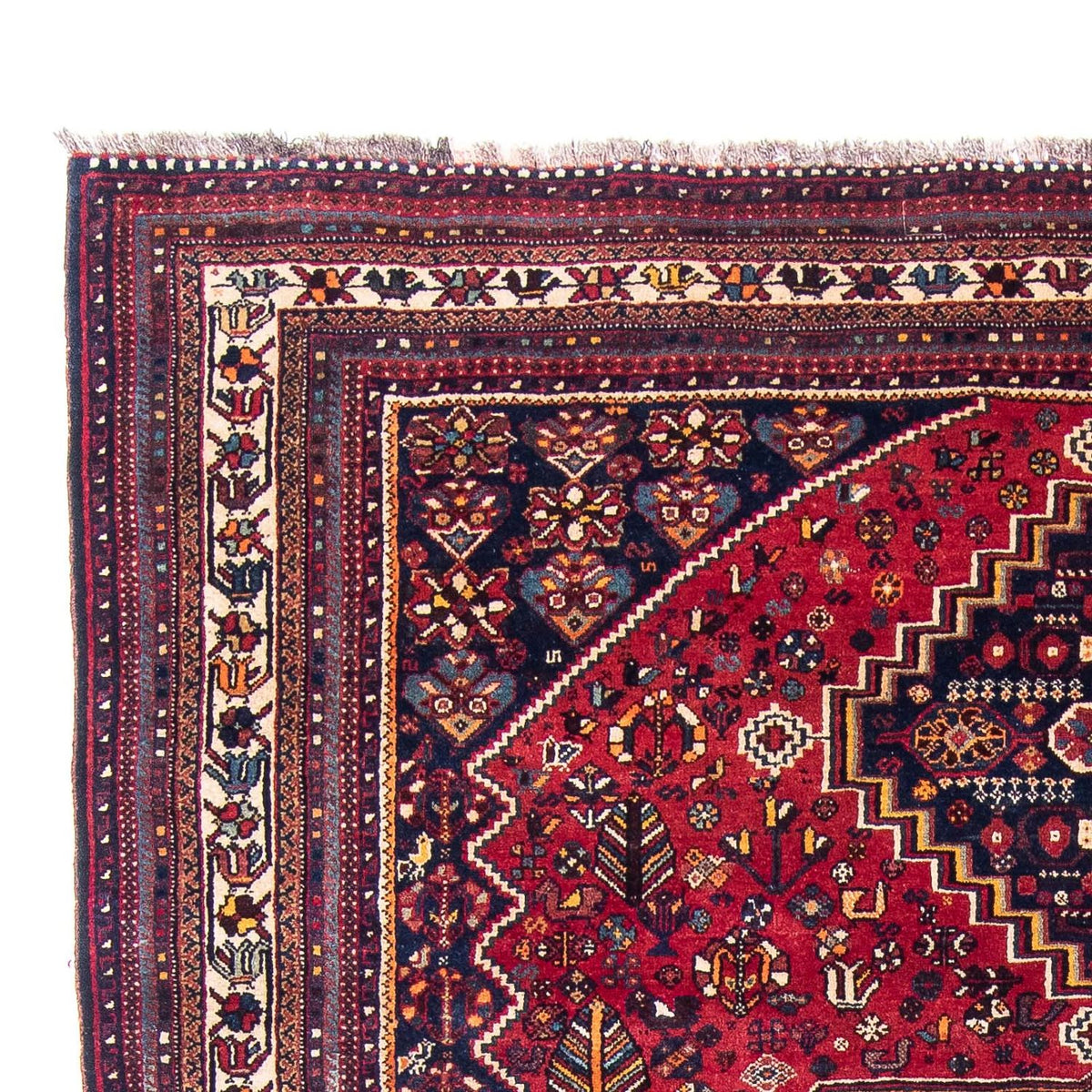 Tapis persan - Nomadic - 320 x 226 cm - rouge foncé