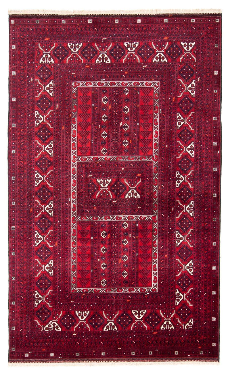 Tapis Turkaman - 249 x 160 cm - rouge foncé