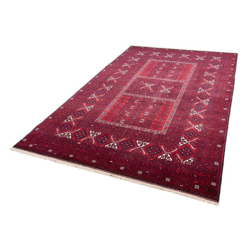 Tapis Turkaman - 249 x 160 cm - rouge foncé