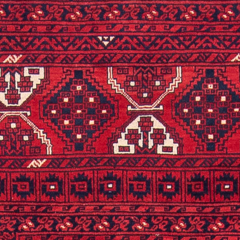 Tapis Turkaman - 248 x 163 cm - rouge foncé