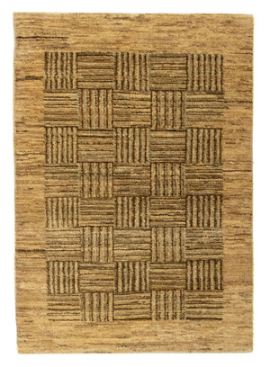 Tapis Gabbeh - Indus - 93 x 65 cm - marron clair