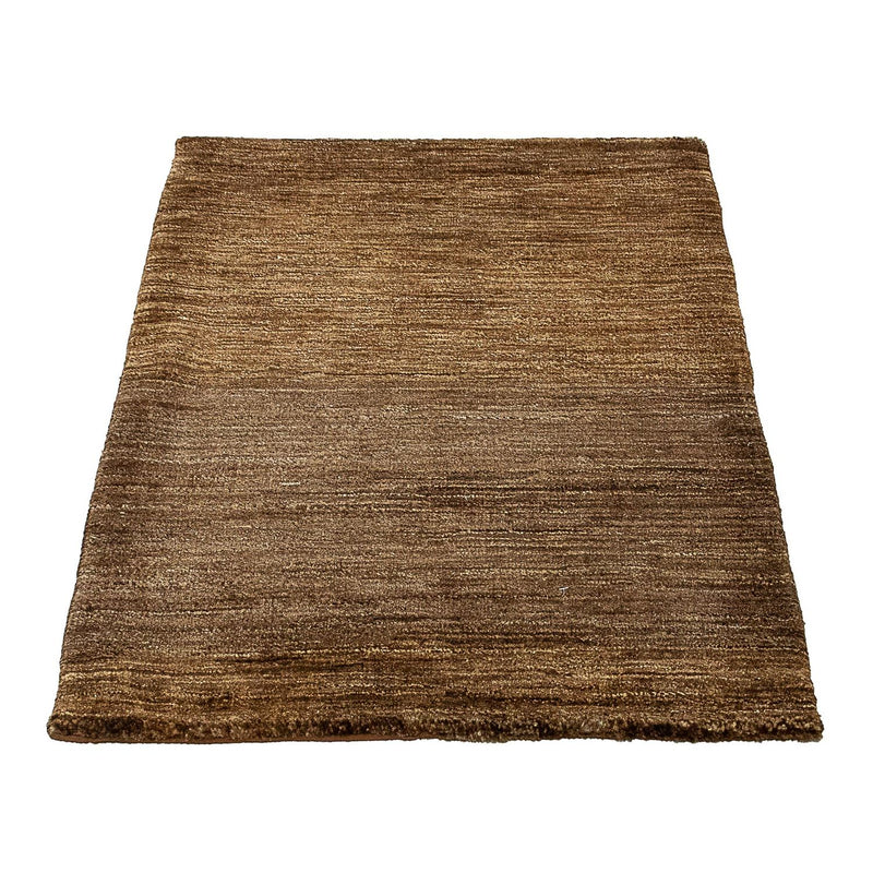 Tapis Gabbeh - Indus - 92 x 66 cm - marron foncé