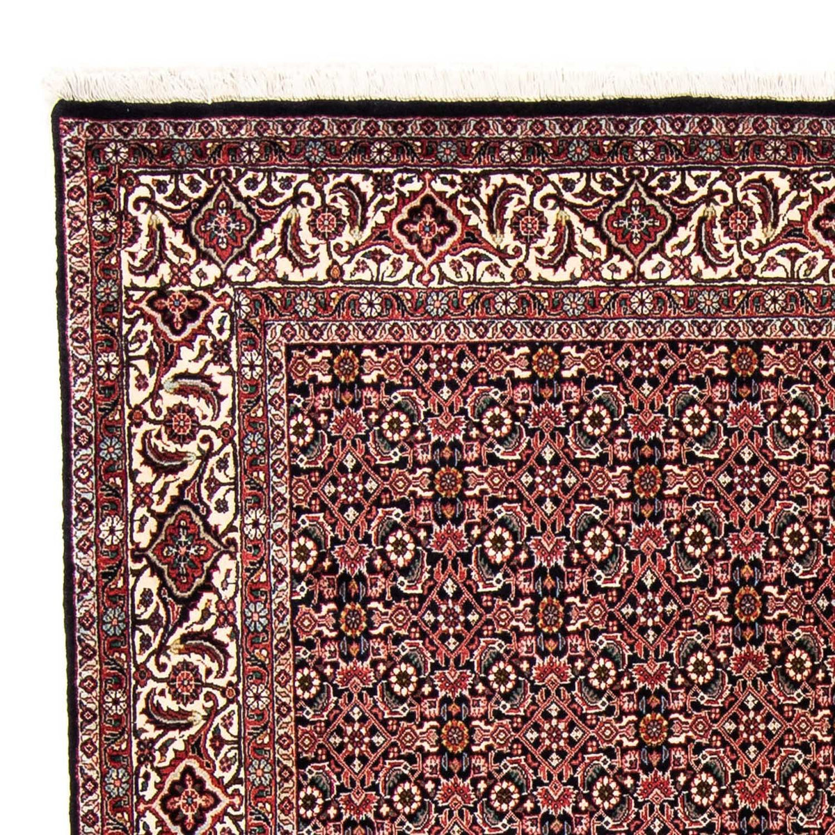 Tapis persan - Bidjar - 247 x 168 cm - bleu foncé