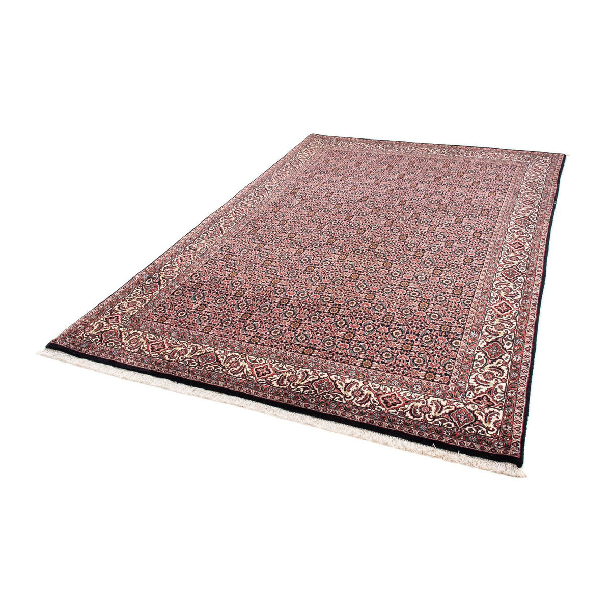 Tapis persan - Bidjar - 247 x 168 cm - bleu foncé