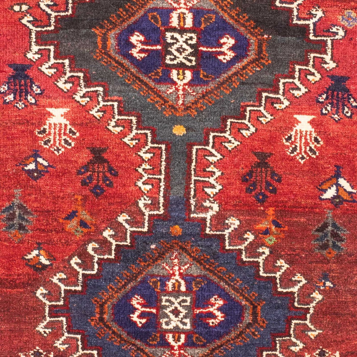 Tapis persan - Nomadic - 167 x 116 cm - rouge foncé