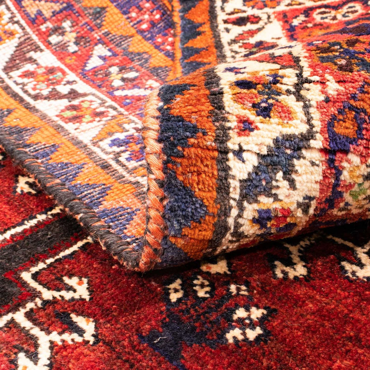 Tapis persan - Nomadic - 167 x 116 cm - rouge foncé