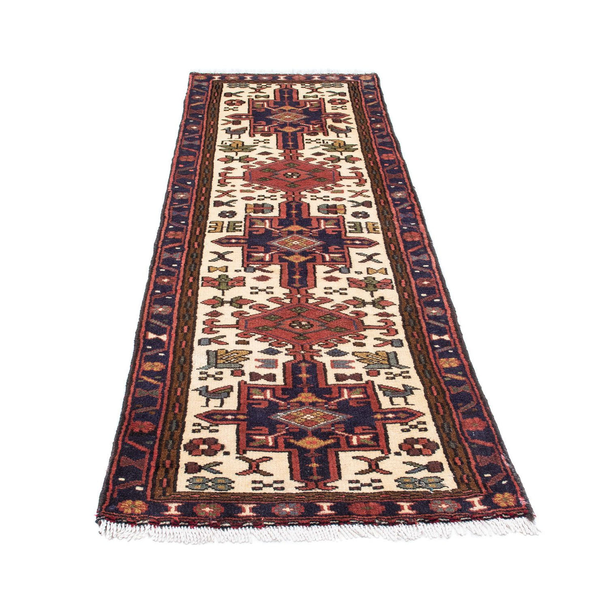 Tapis de couloir Tapis persan - Nomadic - 192 x 68 cm - beige