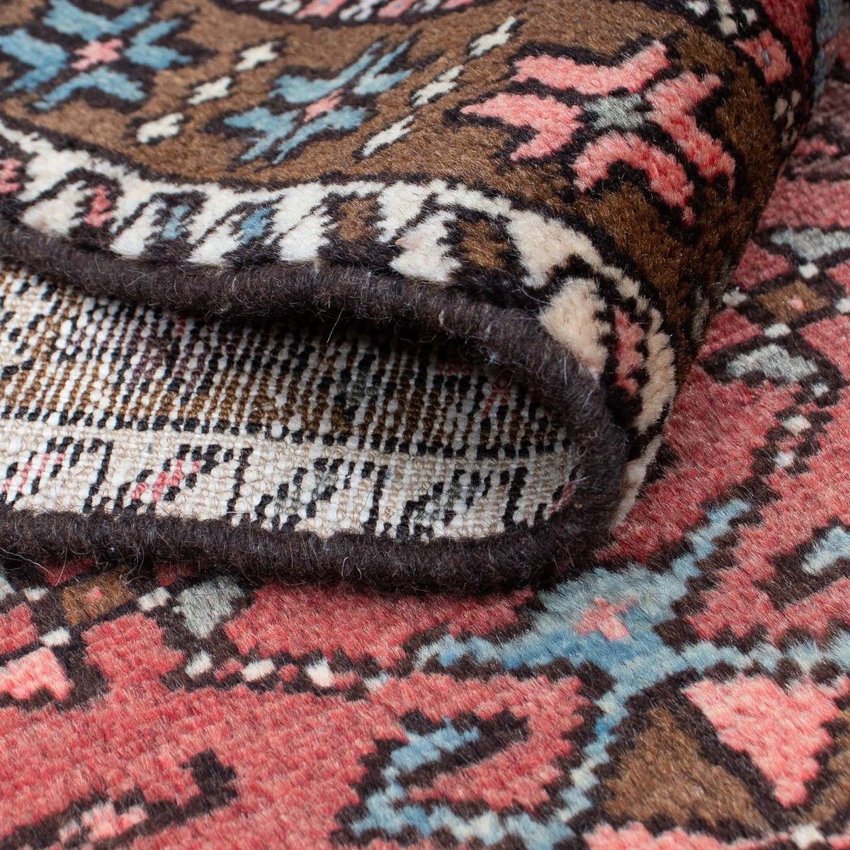 Tapis de couloir Tapis persan - Nomadic - 304 x 85 cm - rouge foncé