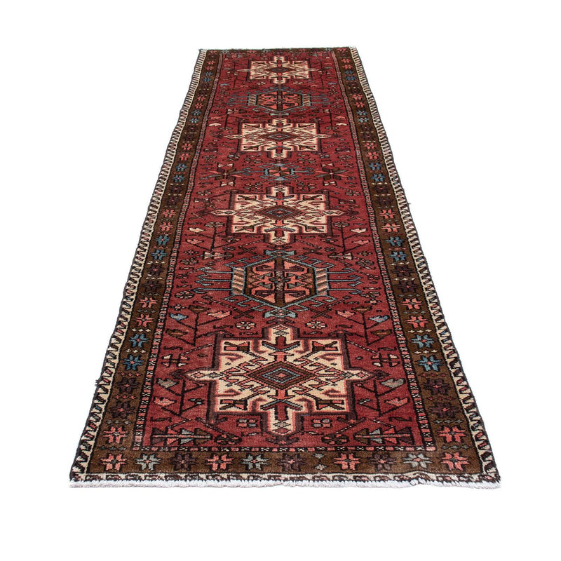 Tapis de couloir Tapis persan - Nomadic - 304 x 85 cm - rouge foncé