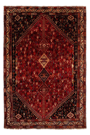 Tapis persan - Nomadic - 315 x 216 cm - rouge foncé