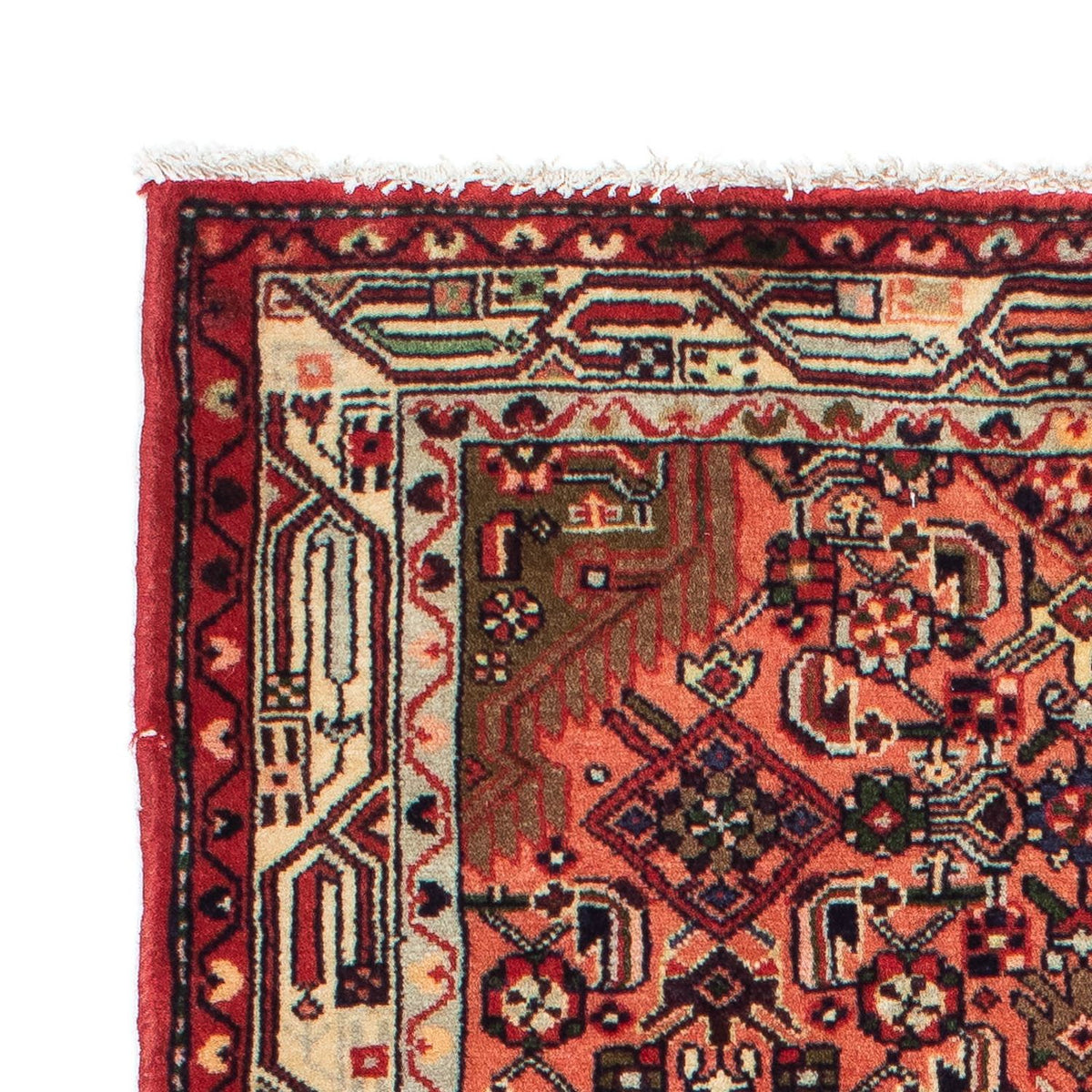 Tapis de couloir Tapis persan - Nomadic - 190 x 80 cm - rouge foncé