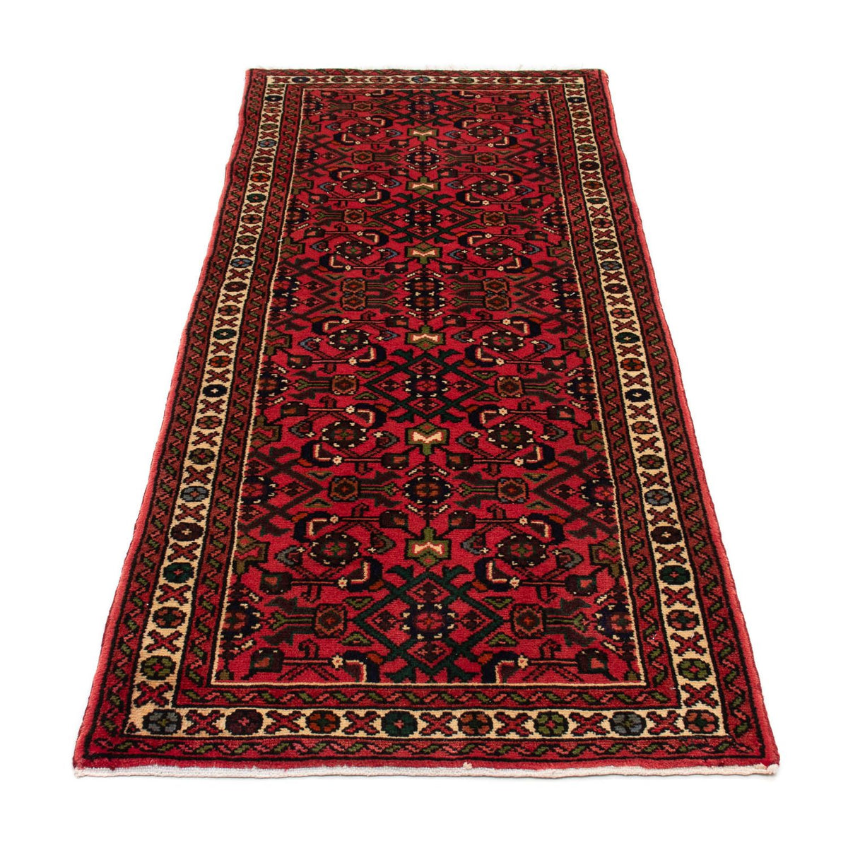 Tapis de couloir Tapis persan - Nomadic - 192 x 75 cm - rouge foncé