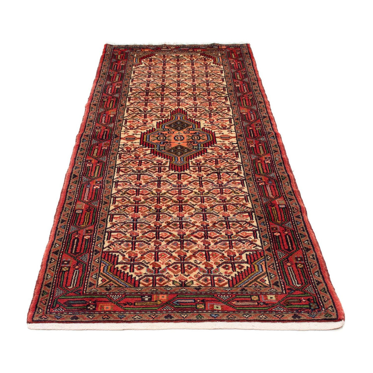 Tapis de couloir Tapis persan - Nomadic - 210 x 83 cm - beige