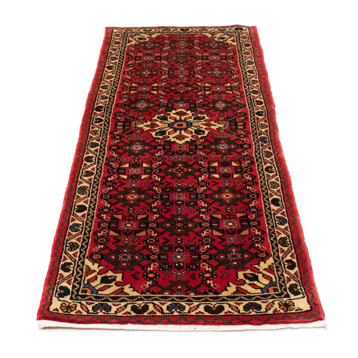 Tapis de couloir Tapis persan - Nomadic - 192 x 70 cm - rouge foncé