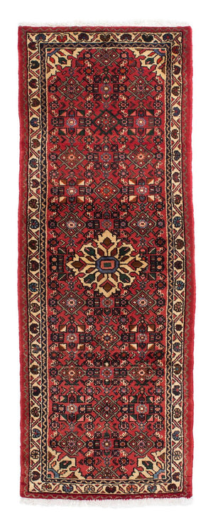 Tapis de couloir Tapis persan - Nomadic - 198 x 70 cm - rouge foncé