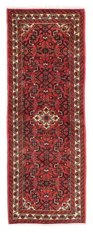 Tapis de couloir Tapis persan - Nomadic - 195 x 70 cm - rouge foncé