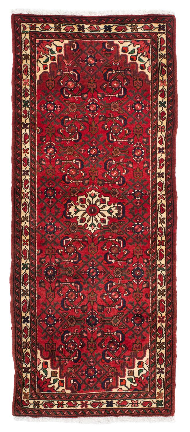 Tapis de couloir Tapis persan - Nomadic - 200 x 80 cm - rouge foncé