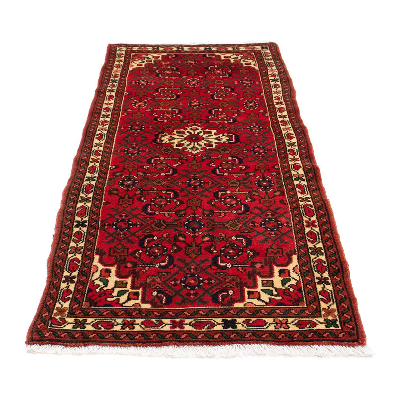 Tapis de couloir Tapis persan - Nomadic - 200 x 80 cm - rouge foncé
