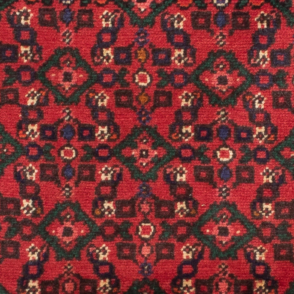 Tapis de couloir Tapis persan - Nomadic - 195 x 68 cm - rouge foncé