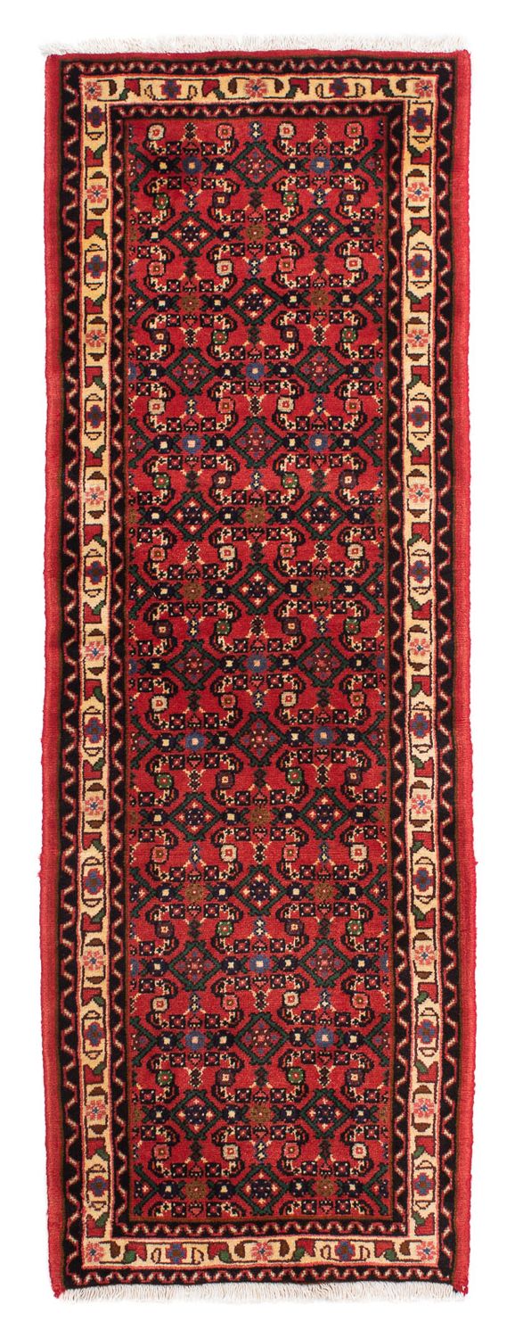 Tapis de couloir Tapis persan - Nomadic - 200 x 66 cm - rouge foncé