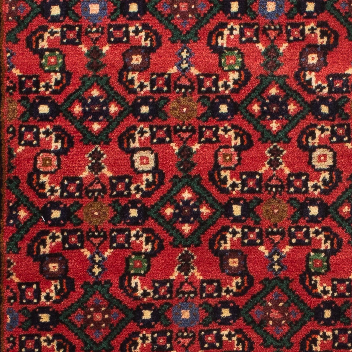Tapis de couloir Tapis persan - Nomadic - 200 x 66 cm - rouge foncé