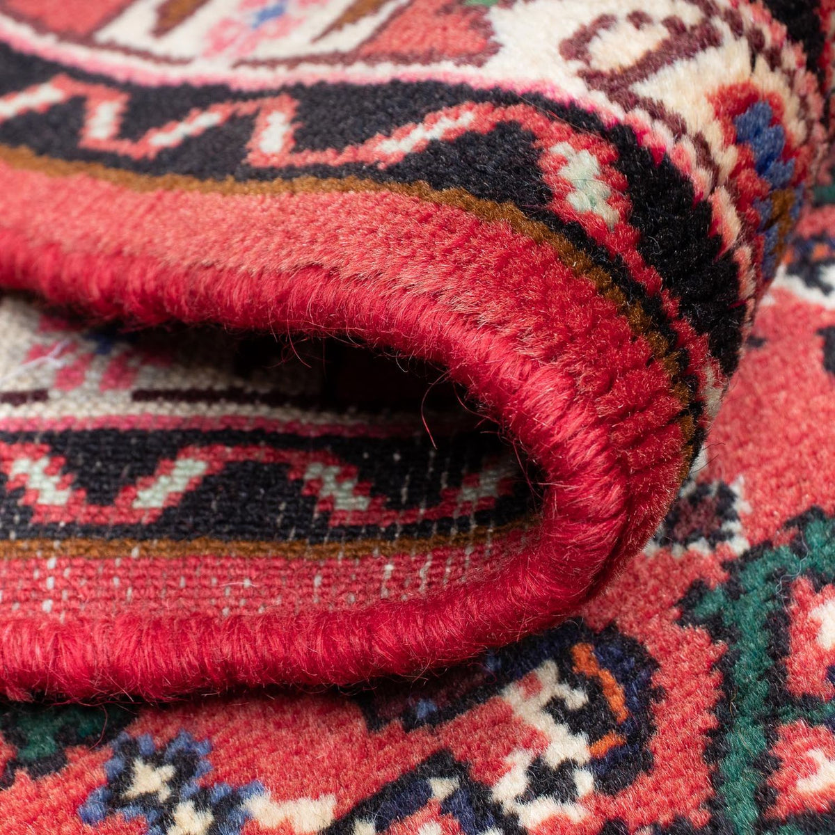 Tapis de couloir Tapis persan - Nomadic - 200 x 66 cm - rouge foncé