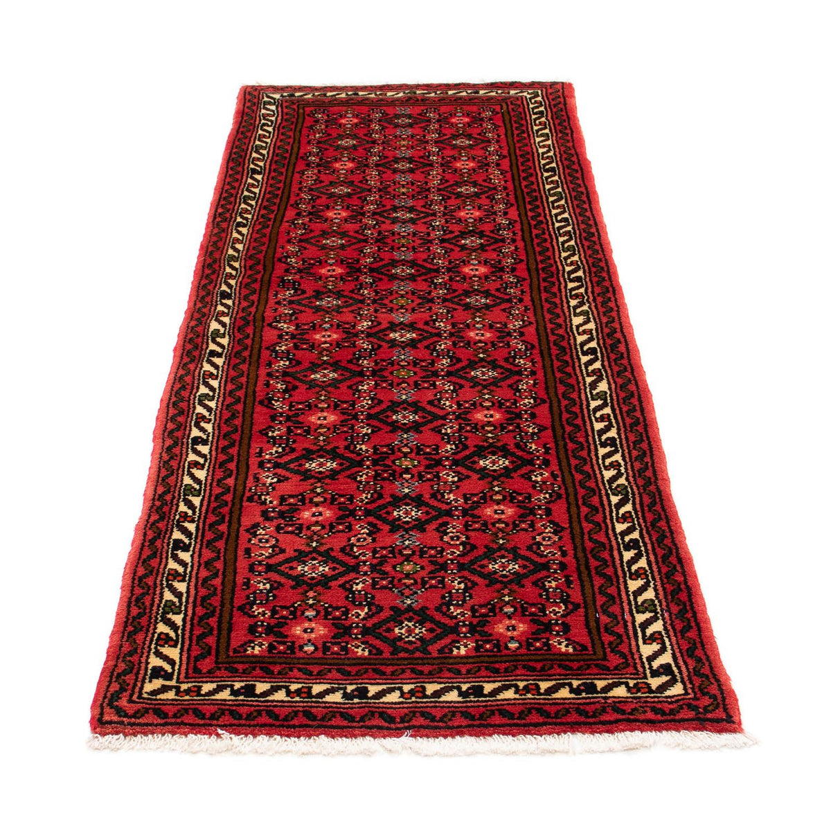 Tapis de couloir Tapis persan - Nomadic - 192 x 70 cm - rouge foncé